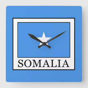 Somalia Square Wall Clock