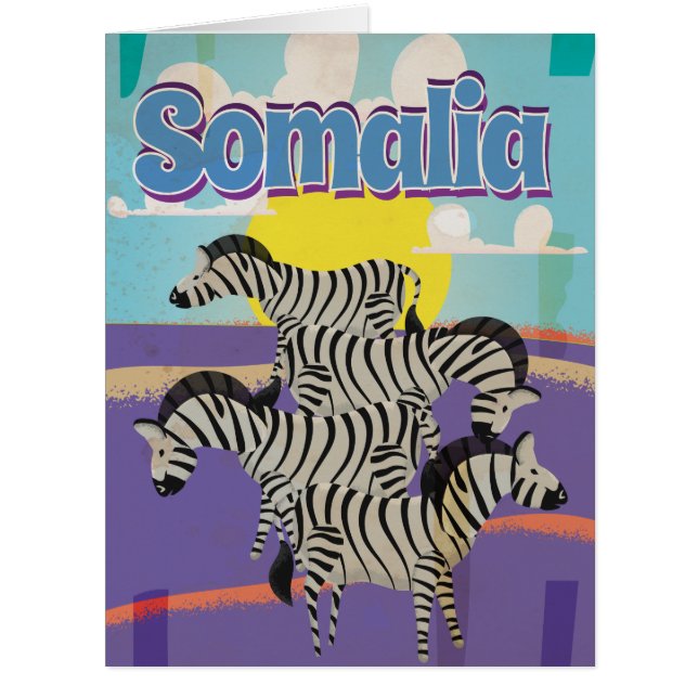 Somalia Vintage Travel Poster (Front)