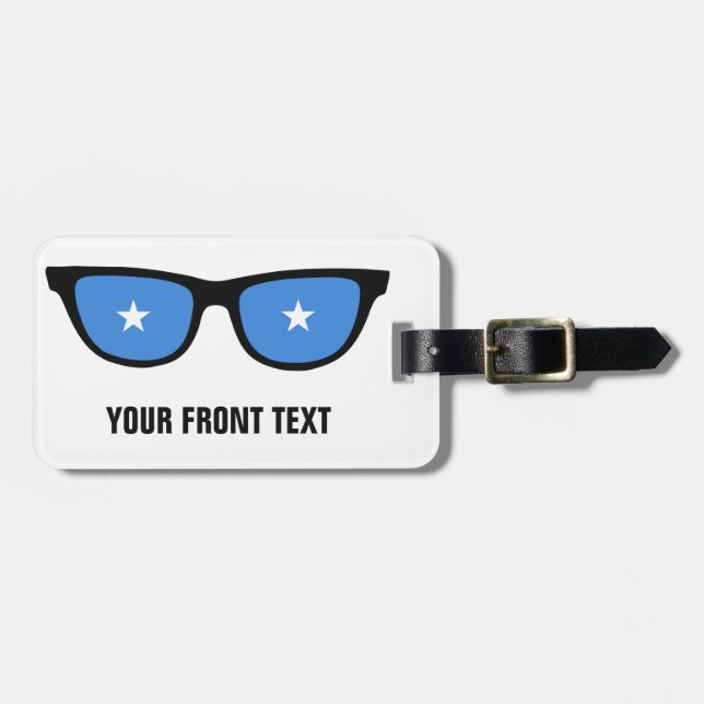 Somalian Shades custom luggage tag (Front Horizontal)