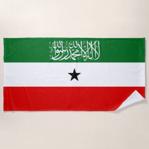 Somaliland Flag Beach Towel