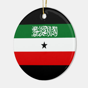 Somaliland Flag Ceramic Tree Decoration