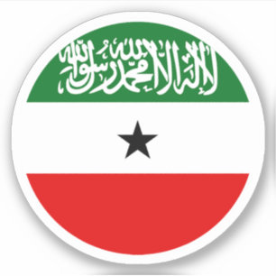 Somaliland Flag Round Sticker