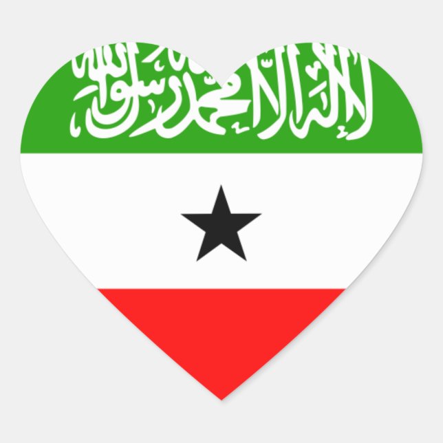 somaliland heart sticker (Front)