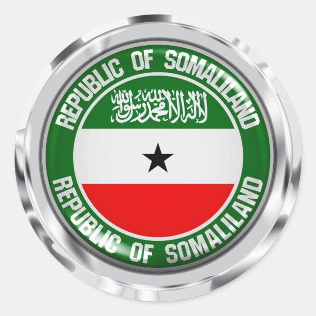 Somaliland Round Emblem Classic Round Sticker (Front)