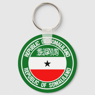 Somaliland Round Emblem Key Ring