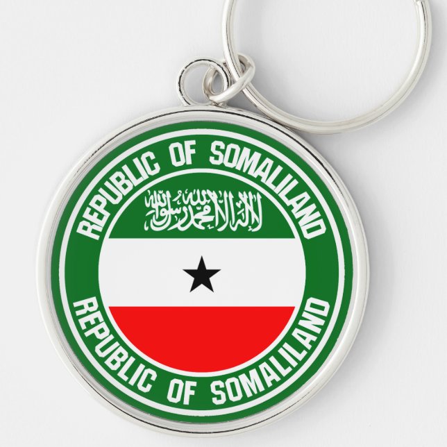 Somaliland Round Emblem Key Ring (Front)