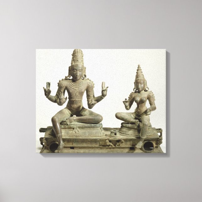 Somaskanda, Chola, Tamil Nadu (bronze) Canvas Print (Front)
