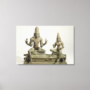 Somaskanda, Chola, Tamil Nadu (bronze) Canvas Print