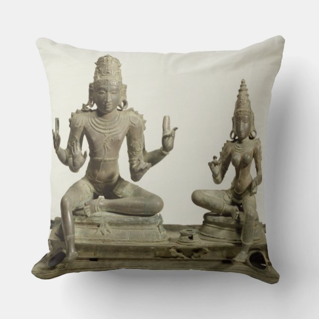 Somaskanda, Chola, Tamil Nadu (bronze) Cushion (Front)