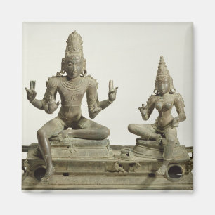 Somaskanda, Chola, Tamil Nadu (bronze) Magnet