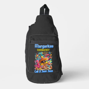 Sombrero and Sunglasses Margarita Emergency Sling Bag