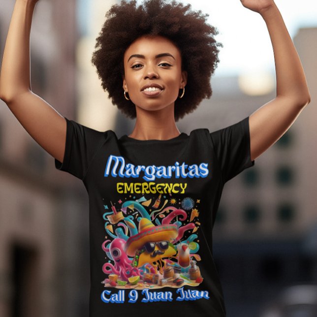 Sombrero and Sunglasses Margarita Emergency T-Shirt (Creator Uploaded)