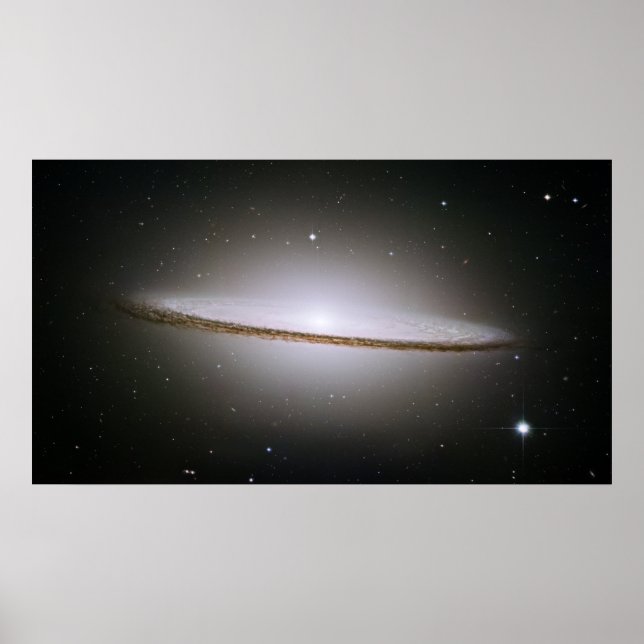 Sombrero Galaxy, M 104, NGC 4594, IRAS 12373-1121 Poster (Front)