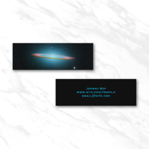 Sombrero Galaxy Space Photo Mini Business Card