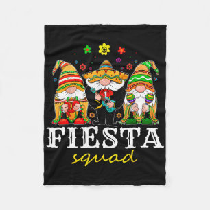Sombrero Gnome Hat Mexican Cinco De Mayo Gnomes Fi Fleece Blanket