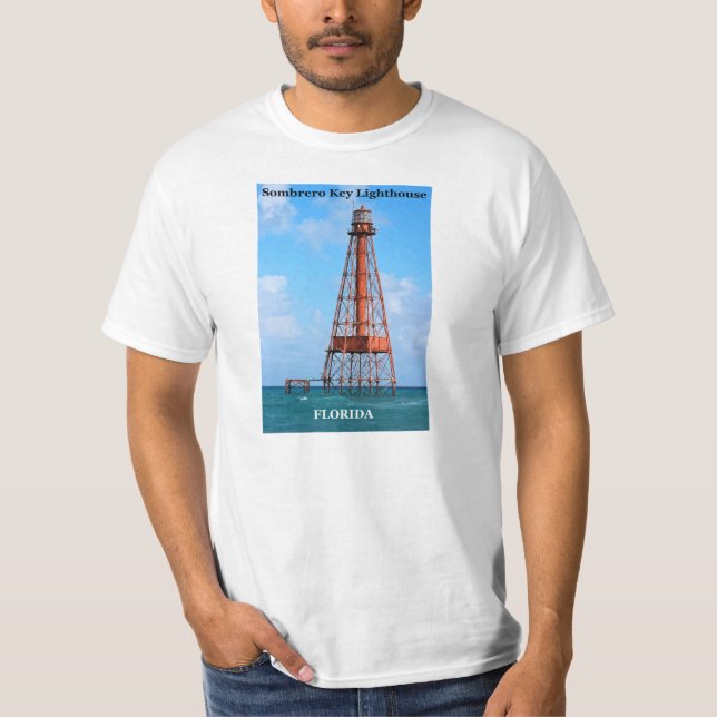 Sombrero Key Lighthouse, Florida T-Shirt (Front)
