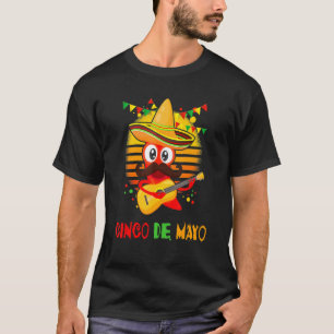 Sombrero Mariachi Pepper Sunset Cinco De Mayo T-Shirt