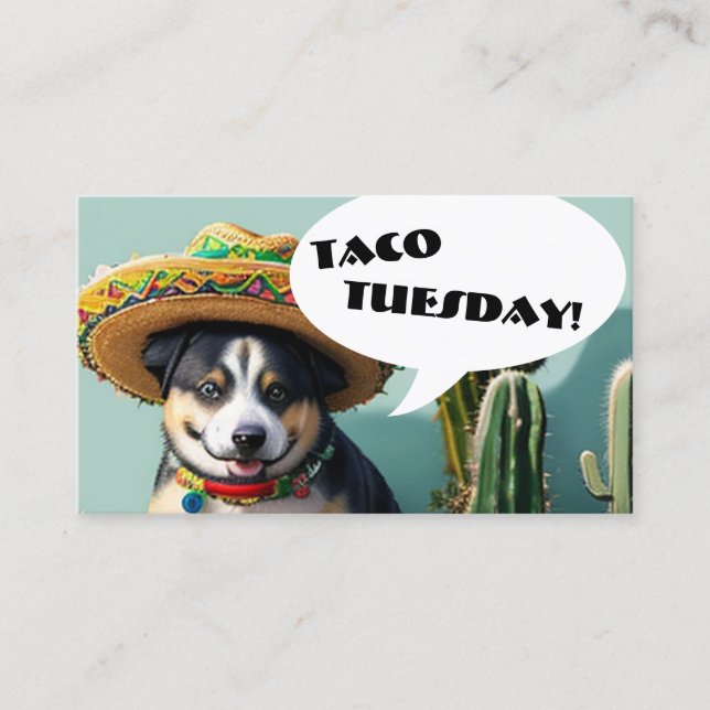 sombrero perro meme loyalty card (Front)