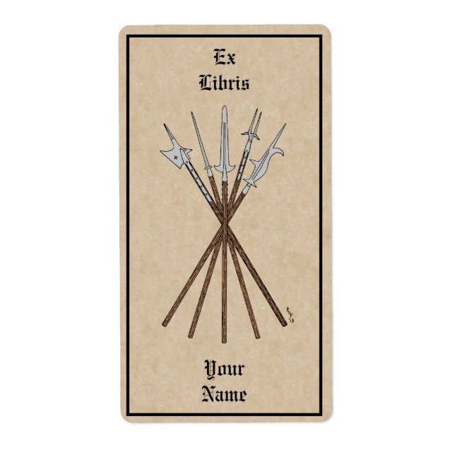 Some 16th Century Polearms Bookplate (Front)
