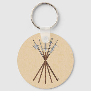 Some 16th Century Polearms Key Ring
