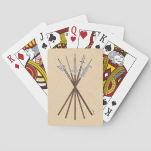 Some 16th Century Polearms Playing Cards