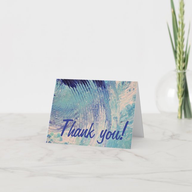 “Some beach, somewhere” Thank You Card (Front)