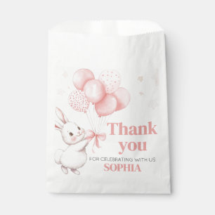 Some Bunny Balloon Birthday Party Square Favour Bags
