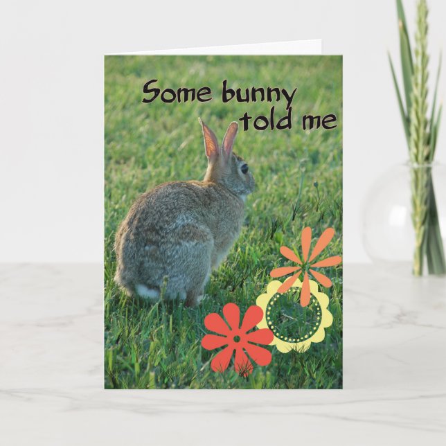 Some Bunny Birthday Card (Front)