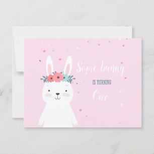Some Bunny Birthday Invitation Postcard