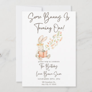 Some Bunny Birthday Invite