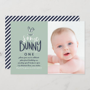 SOME BUNNY BIRTHDAY PARTY INVITATION