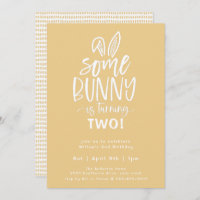 Some Bunny Birthday Party Invitation