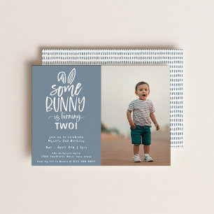 Some Bunny Birthday Party Photo Invitation