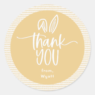 Some Bunny Birthday Party Thank You  Classic Round Sticker