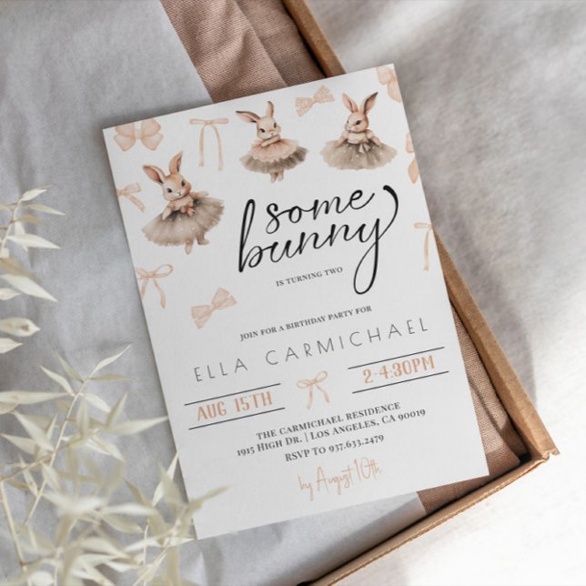 Some Bunny Easter Birthday Invitation (Creator Uploaded)