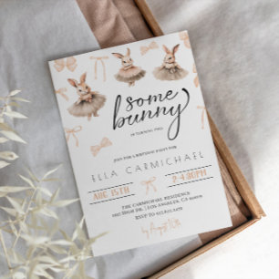 Some Bunny Easter Birthday Invitation