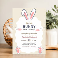 Some Bunny Elegant Rabbit Baby Shower