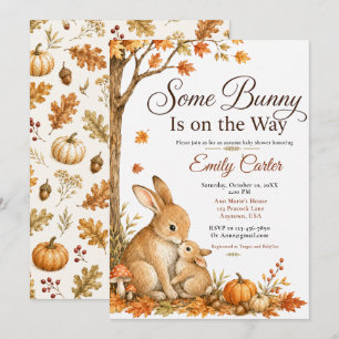 Some Bunny Fall Baby Shower Invitation