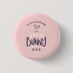 some bunny happy birthday party Button