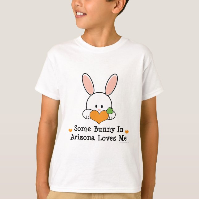 Some Bunny In Arizona Loves Me Kids T shirt (Front)