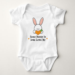 Some Bunny In Iowa Loves Me Infant Creeper