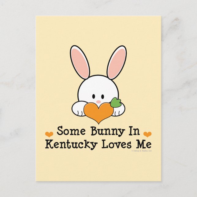 Some Bunny In Kentucky Loves Me Postcard (Front)