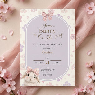 Some Bunny Is On The Way Baby Shower Invitation