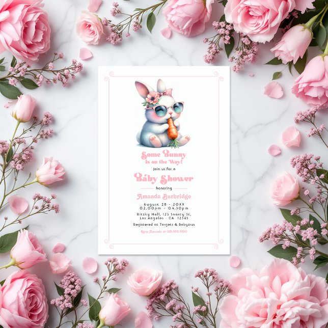 Some Bunny Is On the Way Baby Shower Invitation (Some Bunny Is On the Way Baby Shower Invitation)
