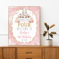 Some Bunny is Turning Four 4th Birthday Welcome