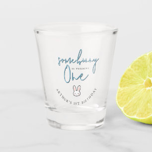 Some Bunny is turning One 1st Birthday Celebration Shot Glass