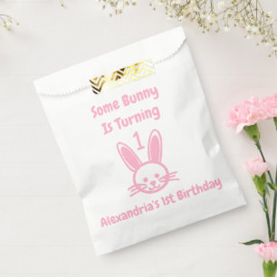 Some Bunny Is Turning One Birthday Favour Bags
