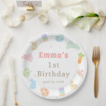 Some Bunny is Turning One Pastel Birthday Paper Plate<br><div class="desc">Some Bunny is Turning One Pastel Birthday Paper Plates</div>
