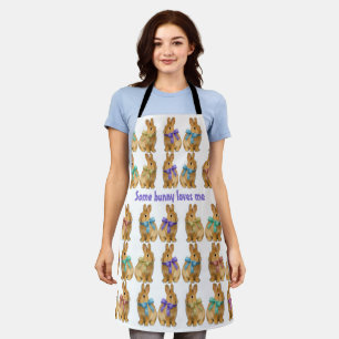 Some bunny loves me! apron