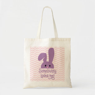 Some Bunny Loves Me Cute Rabbit Easter Tote Bag